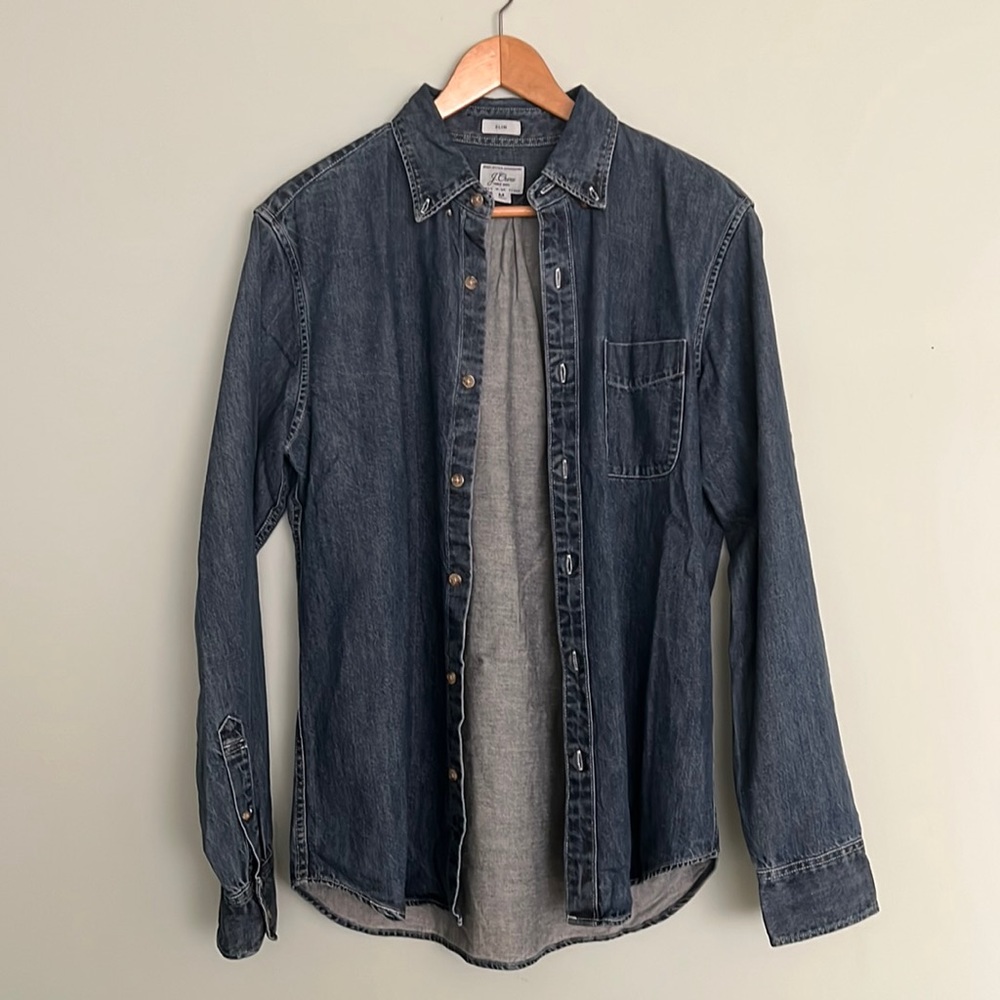 J Crew Denim Button Up - Slim